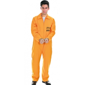 Orange Prisoner Jumpsuit Prisoner Costume - Mens Halloween Costumes